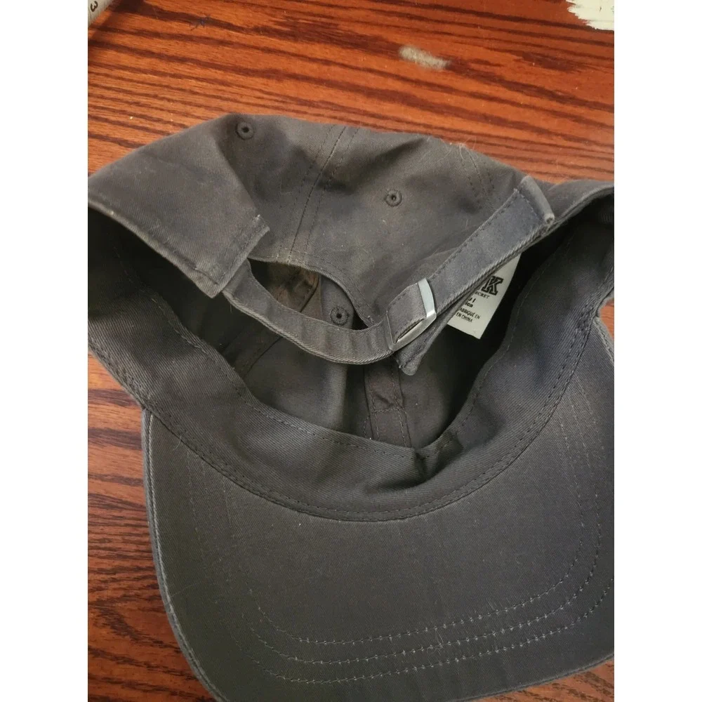 Vintage Pink Victoria Secret Strap Back Gray Hat P‎ Logo Adjustable